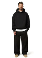 Florian | Herren-Trainingsanzug mit Kapuze und gerader Passform, Kapuzenpullover-Set | Nomad NTS | Schwarz
