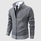 Frank | Herrenstrickjacke mit Reißverschluss, leichte Cardigan-Jacke | Nomad NTS | Red