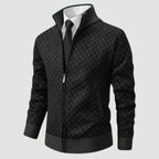 Frank | Herrenstrickjacke mit Reißverschluss, leichte Cardigan-Jacke | Nomad NTS | Grey