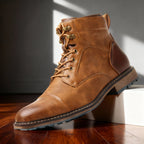 Franz | Herren Schnürboots mit verstärkter Zehenkappe, Robuste Stiefeletten | Nomad NTS | Hellbraun