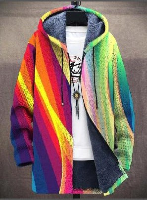 Franziska | Damen-Strickweste mit Kunstdesign, Elegante Strickjacke | Nomad NTS | Regenboog