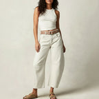 Freya | Damen locker geschnittene Barrel-Jeans, Denim-Jeans mit hoher Taille | Nomadnts | Nomadnts