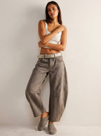 Freya | Damen locker geschnittene Barrel-Jeans, Denim-Jeans mit hoher Taille | Nomadnts | Nomadnts