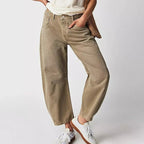 Freya | Damen locker geschnittene Barrel-Jeans, Denim-Jeans mit hoher Taille | Nomadnts | Nomadnts
