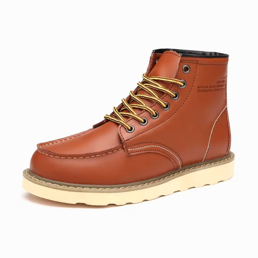 Fritz | Herrenstiefel aus Leder mit Naturfarbton, Robuste Herbststiefel | Nomad NTS