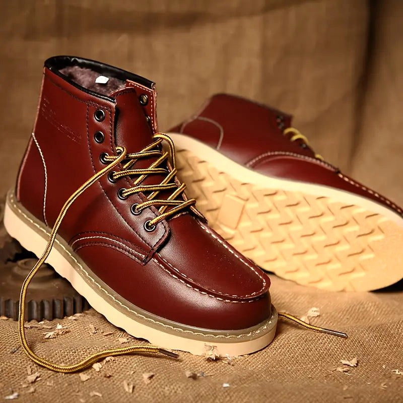 Fritz | Herrenstiefel aus Leder mit Naturfarbton, Robuste Herbststiefel | Nomad NTS | Black
