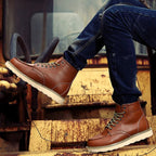 Fritz | Herrenstiefel aus Leder mit Naturfarbton, Robuste Herbststiefel | Nomad NTS