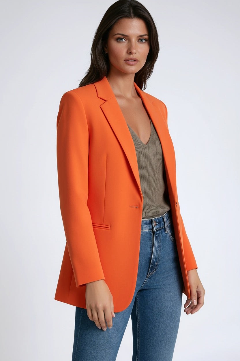 Gabriele | Damen Lange Blazer mit Revere, Tailored Blazer | Nomad NTS