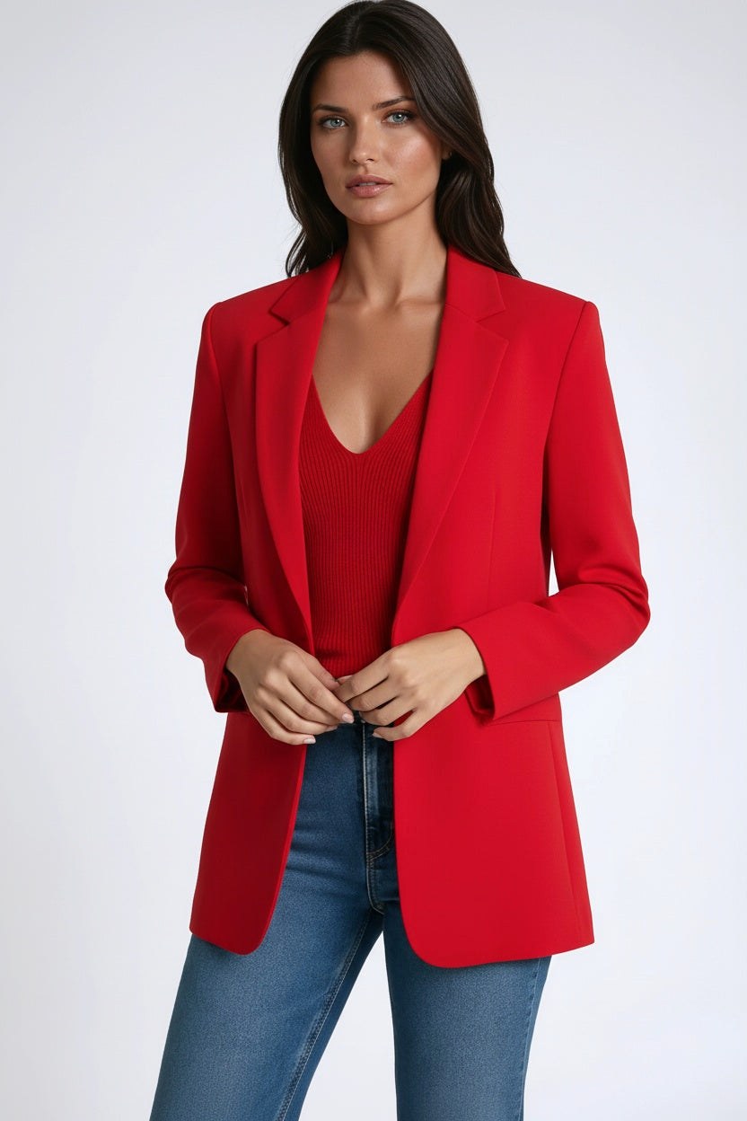 Gabriele | Damen Lange Blazer mit Revere, Tailored Blazer | Nomad NTS