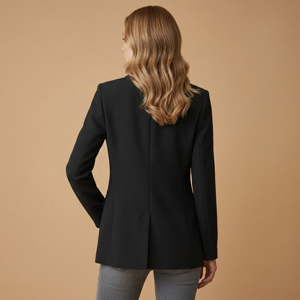 Gabrielle | Damen tailliert geschnittener Baumwollmix-Blazer, elegante Jacke mit Reverskragen | Nomadnts | Nomadnts