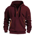 Gareth | Herren Freizeit-Hoodie mit Reißverschlusstaschen, lockerer Kapuzenpullover | Nomadnts | Nomadnts