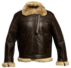Garrett | Herren-Lederjacke mit Lammfellfutter, warmer Mantel im Fliegerstil | Nomadnts