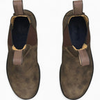 George | Herren Chelsea-Stiefeletten aus Leder, klassische Slip-On-Stiefel | Nomadnts | Grey