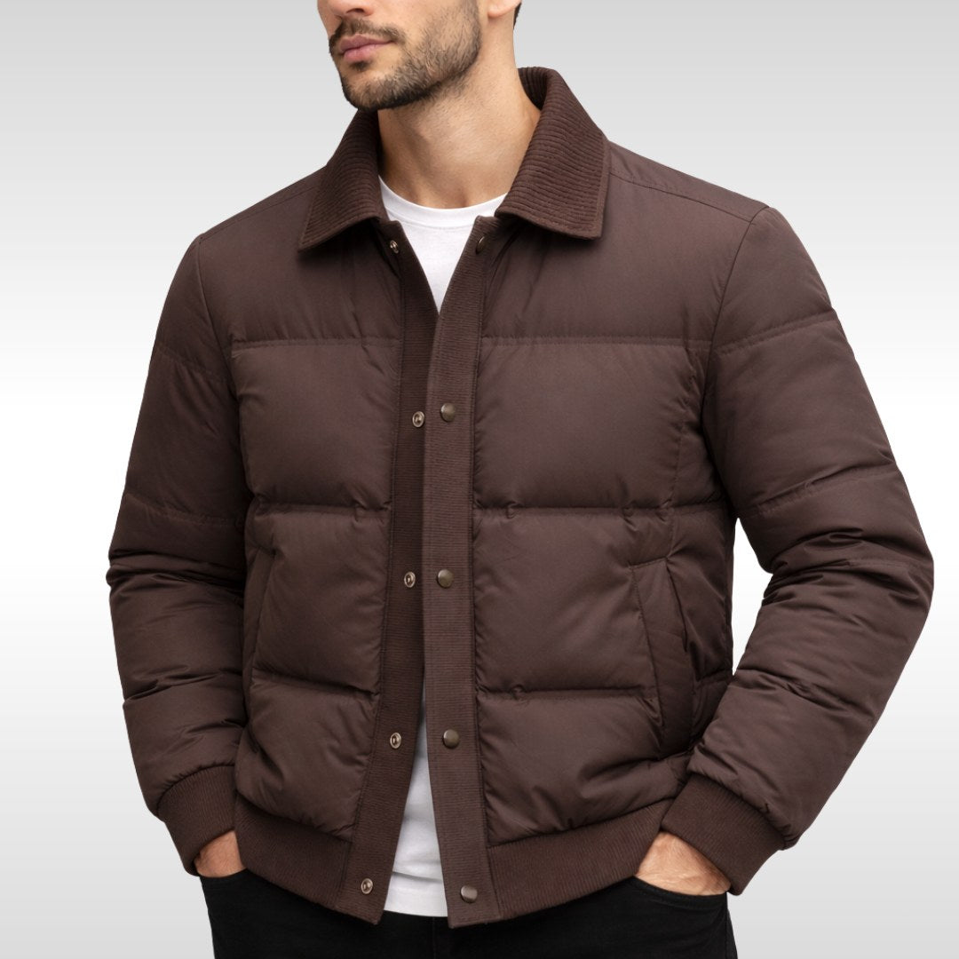 Gerd | Herren Steppjacke mit modernem Design, City-Jacke für jeden Tag | Nomad NTS | Black