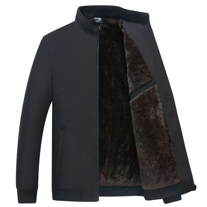 Grant | Wasserdichte Herrenjacke mit Thermofleece-Futter, eleganter Herbstmantel | Nomadnts | Blau