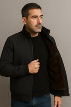 Grant | Wasserdichte Herrenjacke mit Thermofleece-Futter, eleganter Herbstmantel | Nomadnts