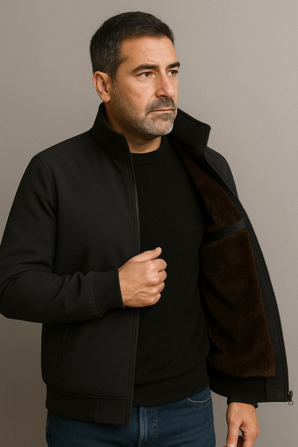 Grant | Wasserdichte Herrenjacke mit Thermofleece-Futter, eleganter Herbstmantel | Nomadnts
