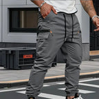 Gregor | Herren-Cargo-Jogginghose mit Stretch, Moderne Freizeithose | Nomad NTS | Grijs