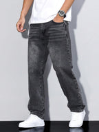 Grzegorz | Herrenhose aus Baumwollmischung in Unifarbe, Lockerer Schnitt Jeans | Nomad NTS