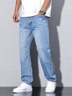 Grzegorz | Herrenhose aus Baumwollmischung in Unifarbe, Lockerer Schnitt Jeans | Nomad NTS