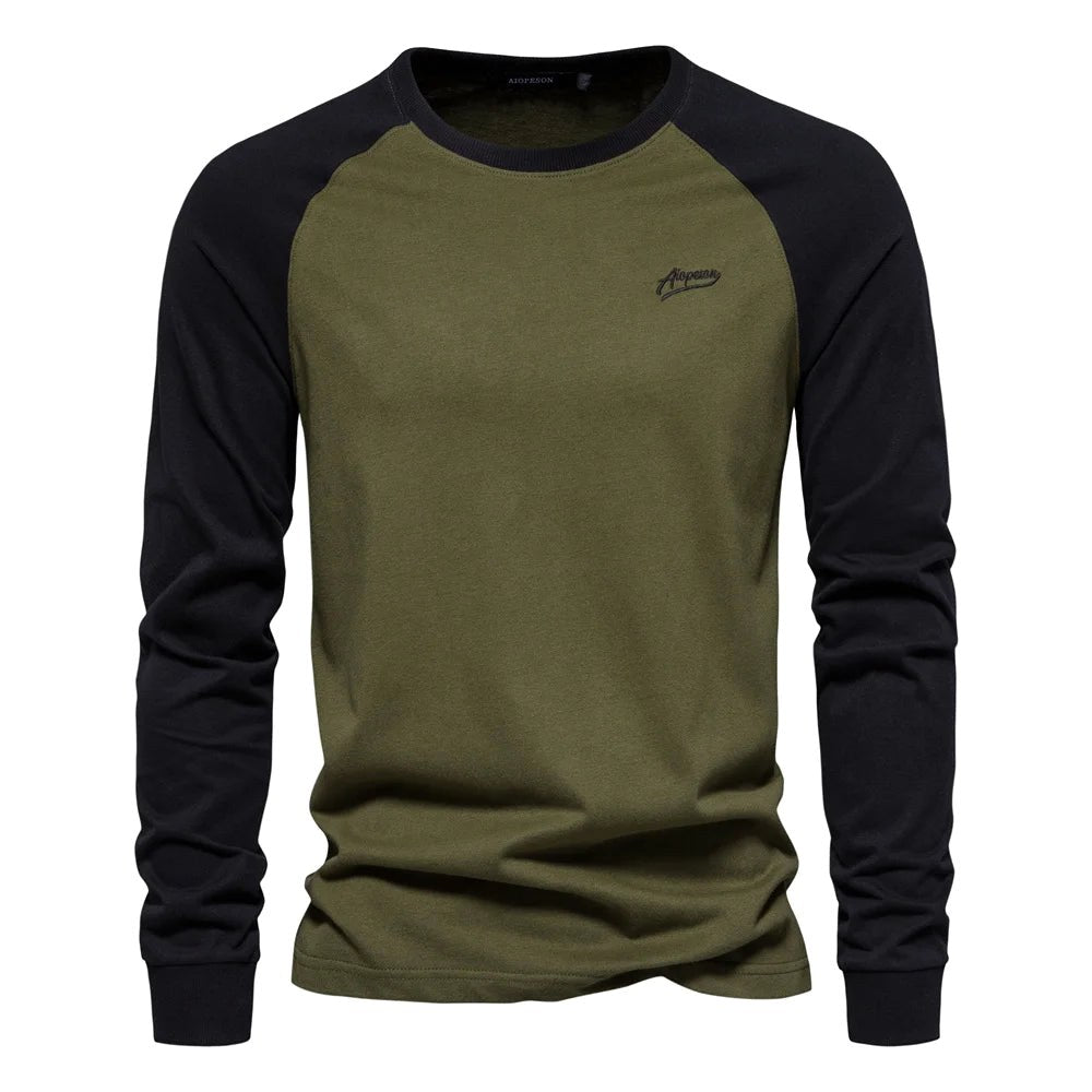 Hannes | Herren-Langarmshirt mit Kontrastmotiv, Sportives Langarmshirt | Nomad NTS