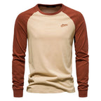 Hannes | Herren-Langarmshirt mit Kontrastmotiv, Sportives Langarmshirt | Nomad NTS | Grijs