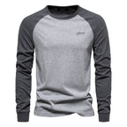 Hannes | Herren-Langarmshirt mit Kontrastmotiv, Sportives Langarmshirt | Nomad NTS | Khaki