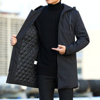 Hans | Herrenwetterfester Mantel mit Polsterung, Moderner Wintermantel | Nomad NTS | Brown
