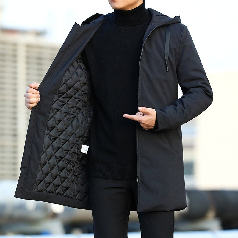 Hans | Herrenwetterfester Mantel mit Polsterung, Moderner Wintermantel | Nomad NTS | Brown