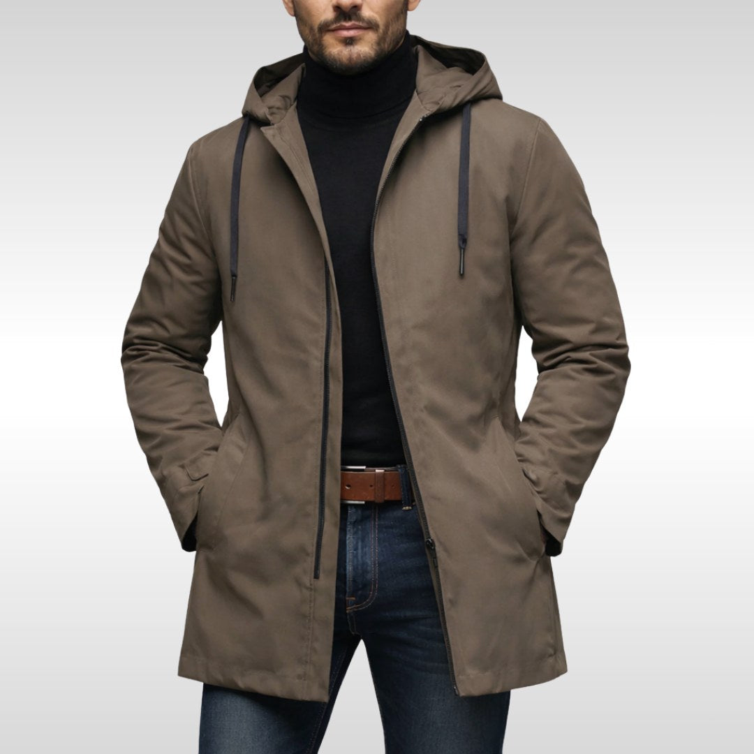 Hans | Herrenwetterfester Mantel mit Polsterung, Moderner Wintermantel | Nomad NTS