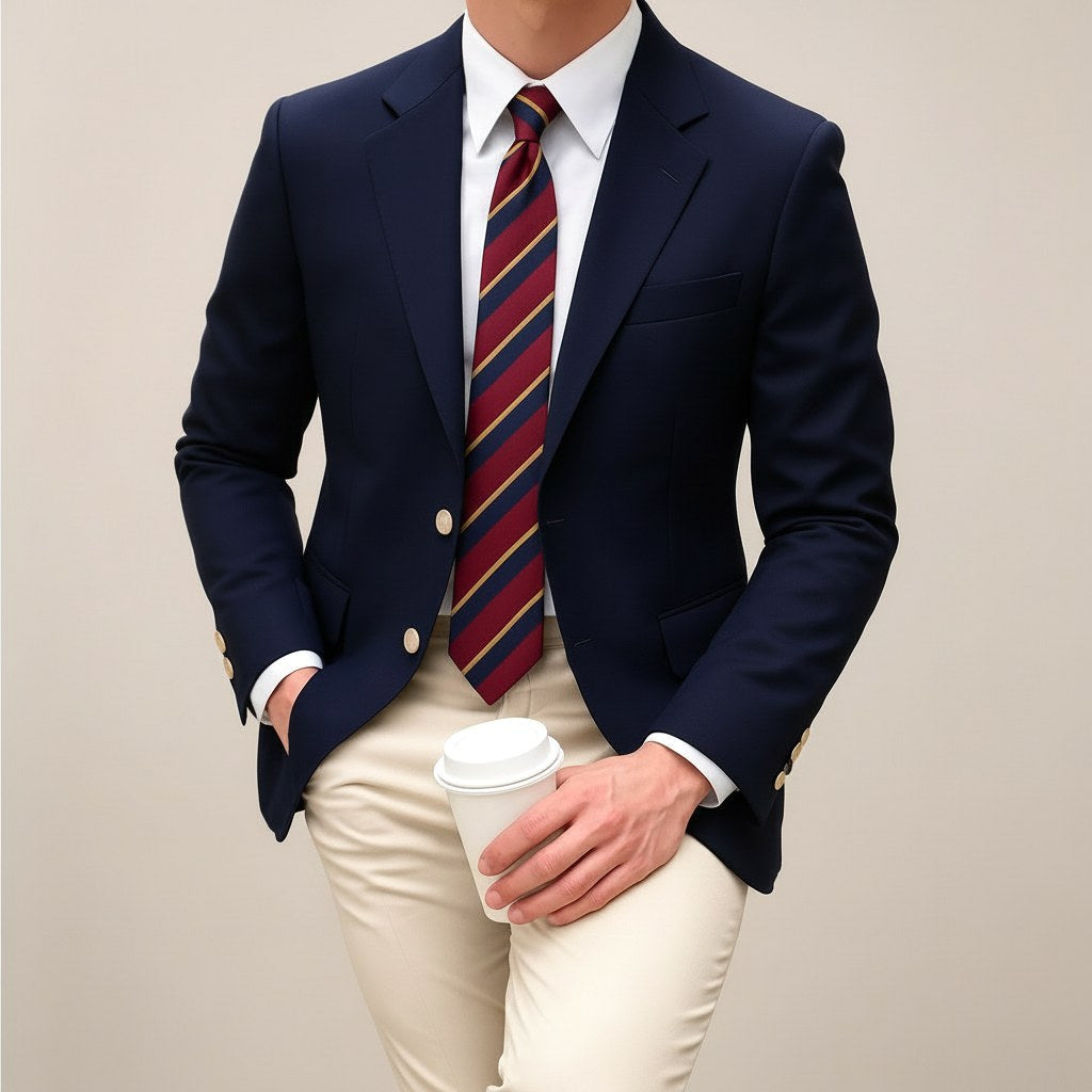 Harrison | Herren tailliert geschnittener Blazer, eleganter strukturierter Anzug-Blazer | Nomadnts | Nomadnts
