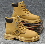 Harry | Herren Leder-Schnürstiefel, hohe Baustiefel | Nomadnts | Brown
