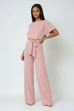 Heike | Damen-Jumpsuit mit weitem Bein und Taillenband, eleganter Einteiler | Nomad NTS