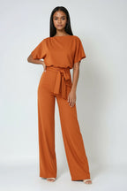 Heike | Damen-Jumpsuit mit weitem Bein und Taillenband, eleganter Einteiler | Nomad NTS