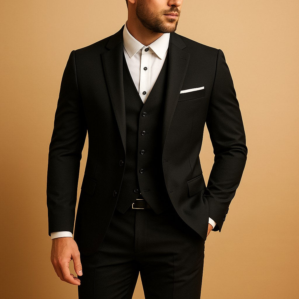 Heinrich | Herren-Anzug Slim Fit Dreiteilig, Hochzeitsanzug mit Weste | Nomad NTS