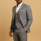 Heinrich | Herren-Anzug Slim Fit Dreiteilig, Hochzeitsanzug mit Weste | Nomad NTS