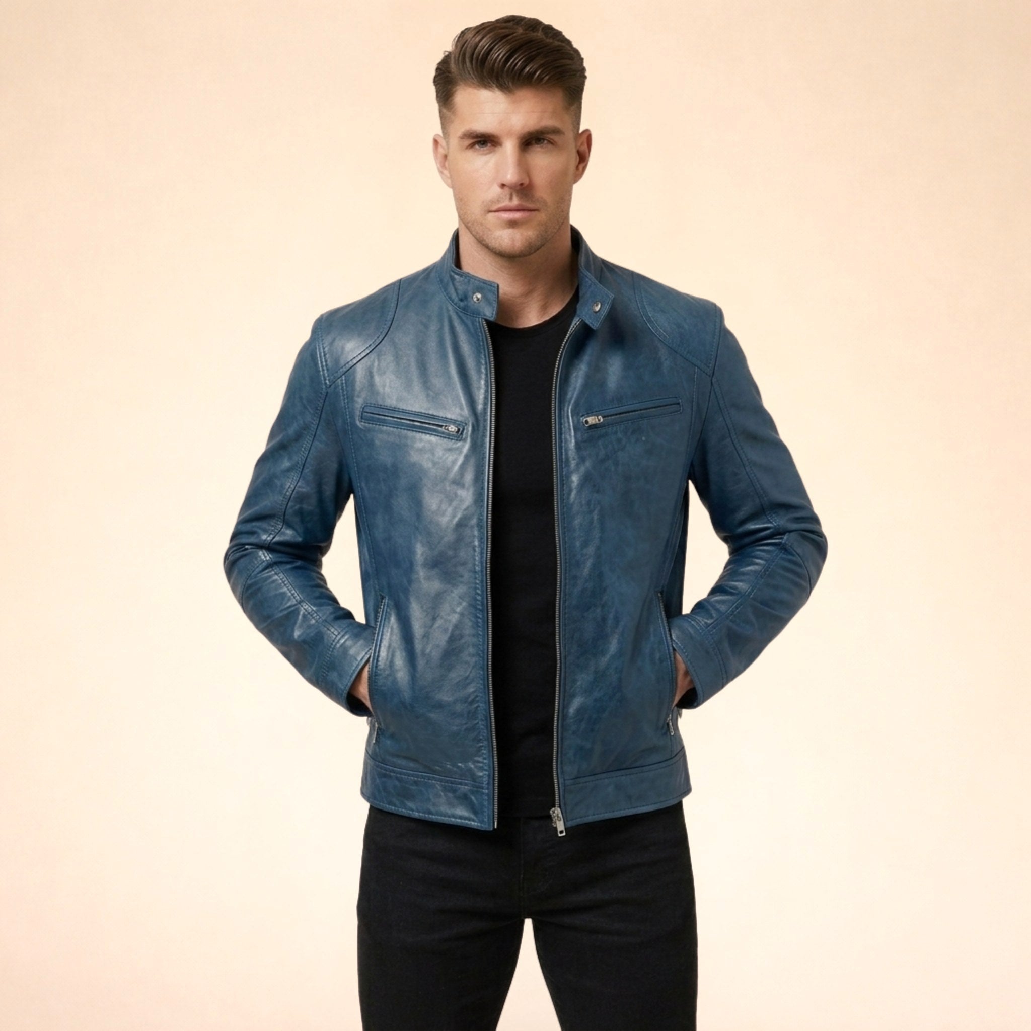 Henrik | Herrenjacke mit modernem Design, elegante Jacke für jeden Anlass | Nomad NTS | Gray