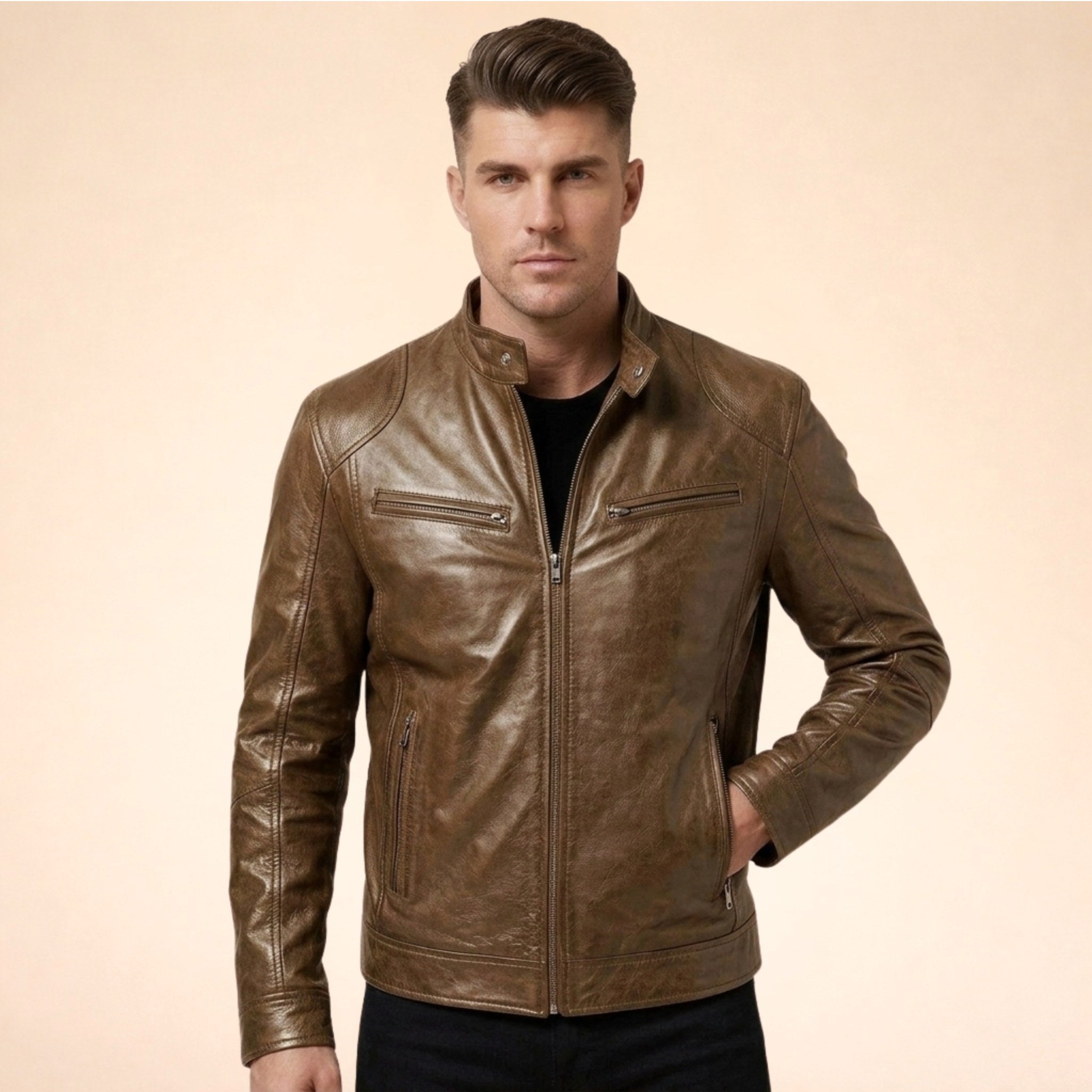 Henrik | Herrenjacke mit modernem Design, elegante Jacke für jeden Anlass | Nomad NTS | Green