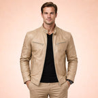 Henrik | Herrenjacke mit modernem Design, elegante Jacke für jeden Anlass | Nomad NTS | Khaki
