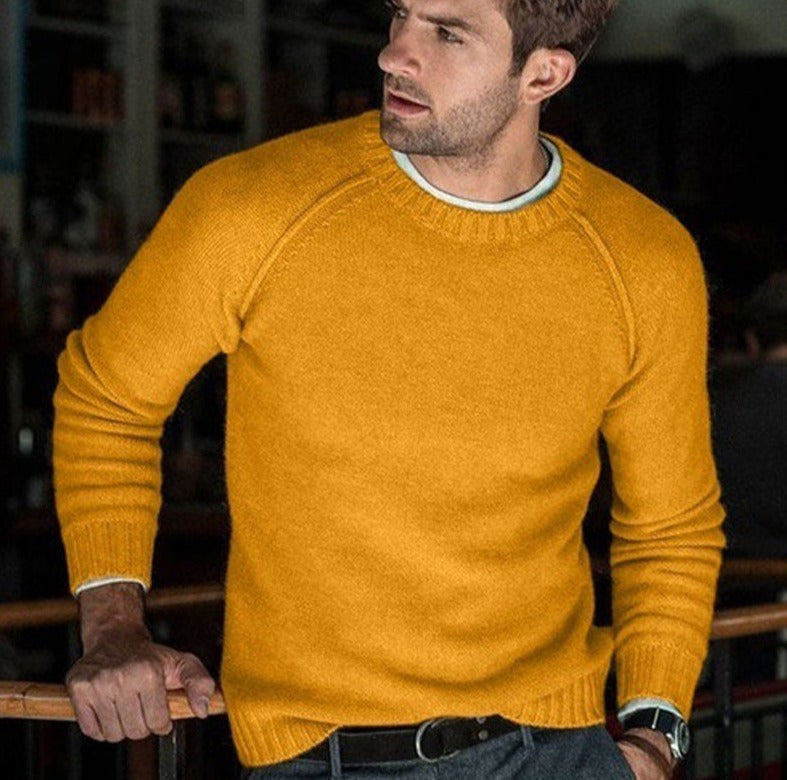 Hermann | Herren Strickpullover mit zeitlosem Design, klassischer Herrenpullover | Nomad NTS | Wit