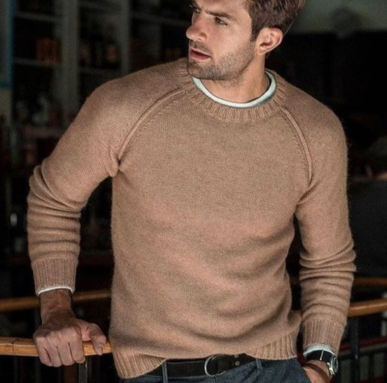 Hermann | Herren Strickpullover mit zeitlosem Design, klassischer Herrenpullover | Nomad NTS | Roze