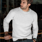 Hermann | Herren Strickpullover mit zeitlosem Design, klassischer Herrenpullover | Nomad NTS | Geel