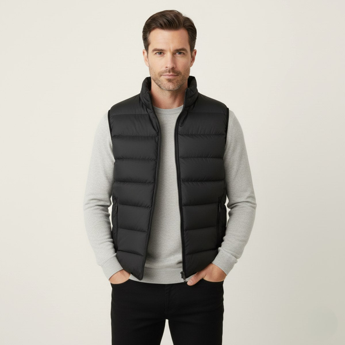 Hunter | Herren-Steppweste, ärmellose Weste für den Lagen-Look | Nomadnts