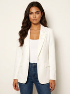 Imogen | Damen tailliert geschnittener Blazer, eng geschnittene elegante Jacke | Nomadnts | Rot