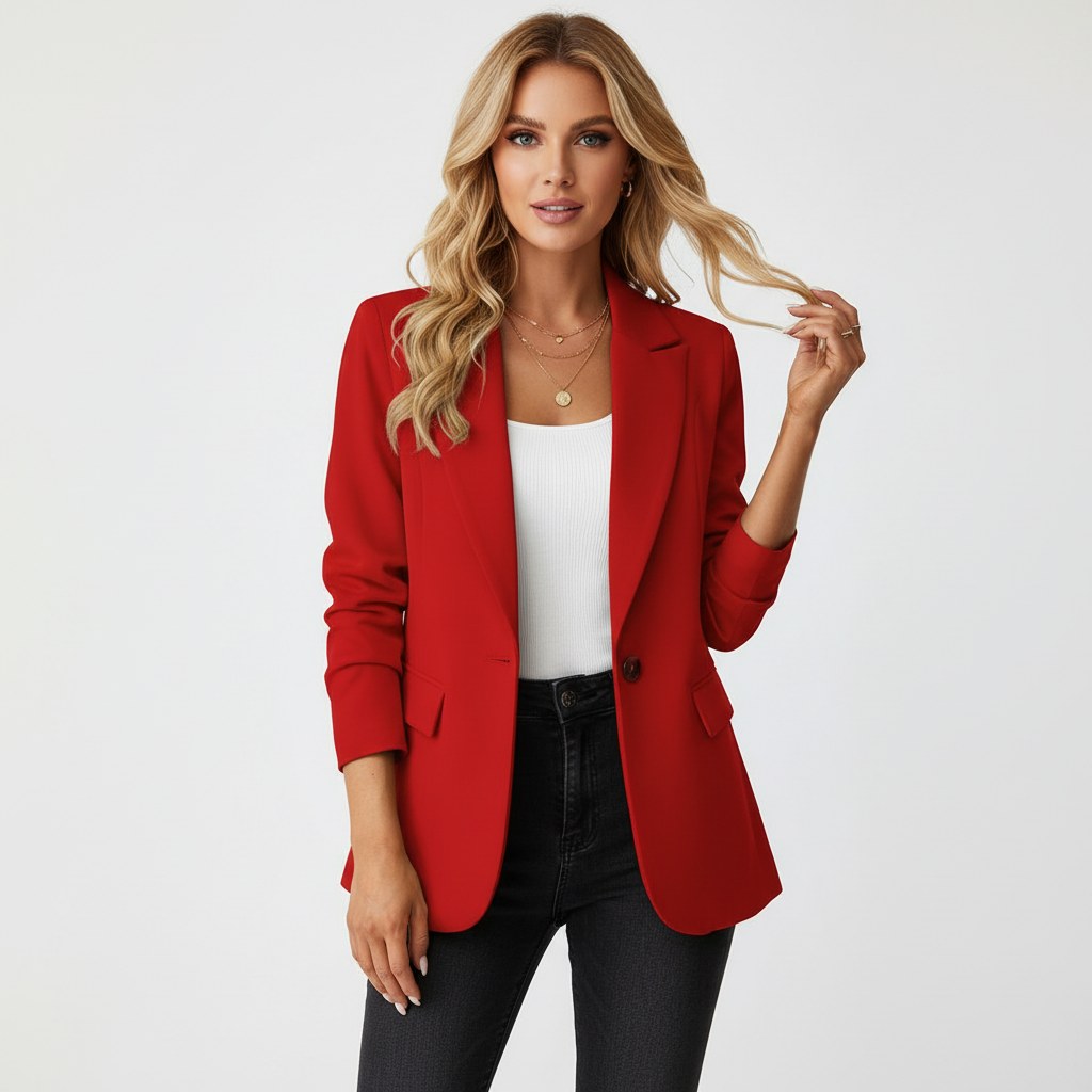 Imogen | Damen tailliert geschnittener Blazer, eng geschnittene elegante Jacke | Nomadnts | Nomadnts