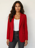 Imogen | Damen tailliert geschnittener Blazer, eng geschnittene elegante Jacke | Nomadnts | Khaki
