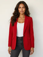 Imogen | Damen tailliert geschnittener Blazer, eng geschnittene elegante Jacke | Nomadnts | Khaki