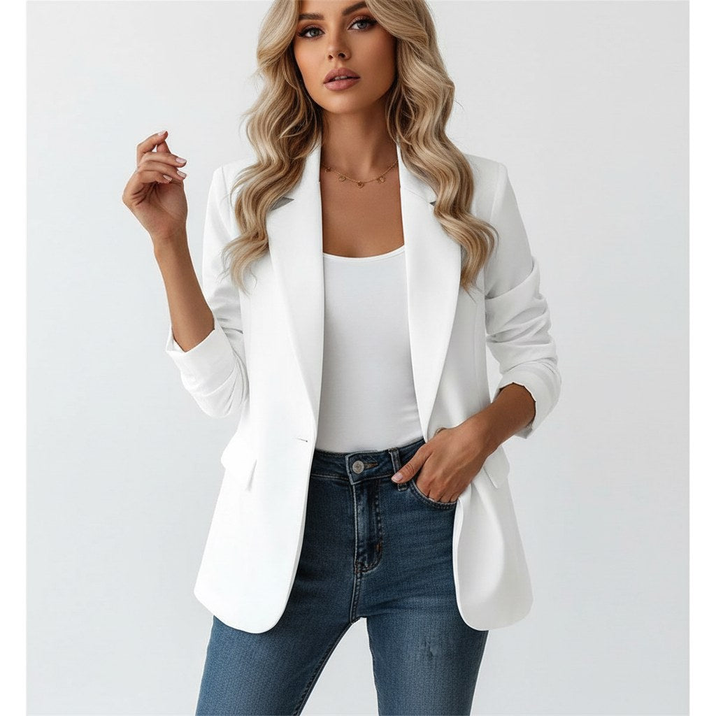 Imogen | Damen tailliert geschnittener Blazer, eng geschnittene elegante Jacke | Nomadnts | Nomadnts
