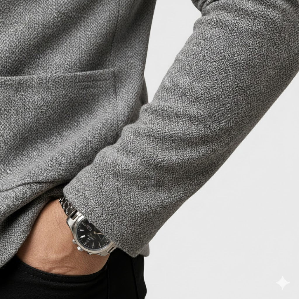 Ingo | Herrenstrickjacke mit strukturiertem Strick, elegante Alltags-Strickjacke | Nomad NTS