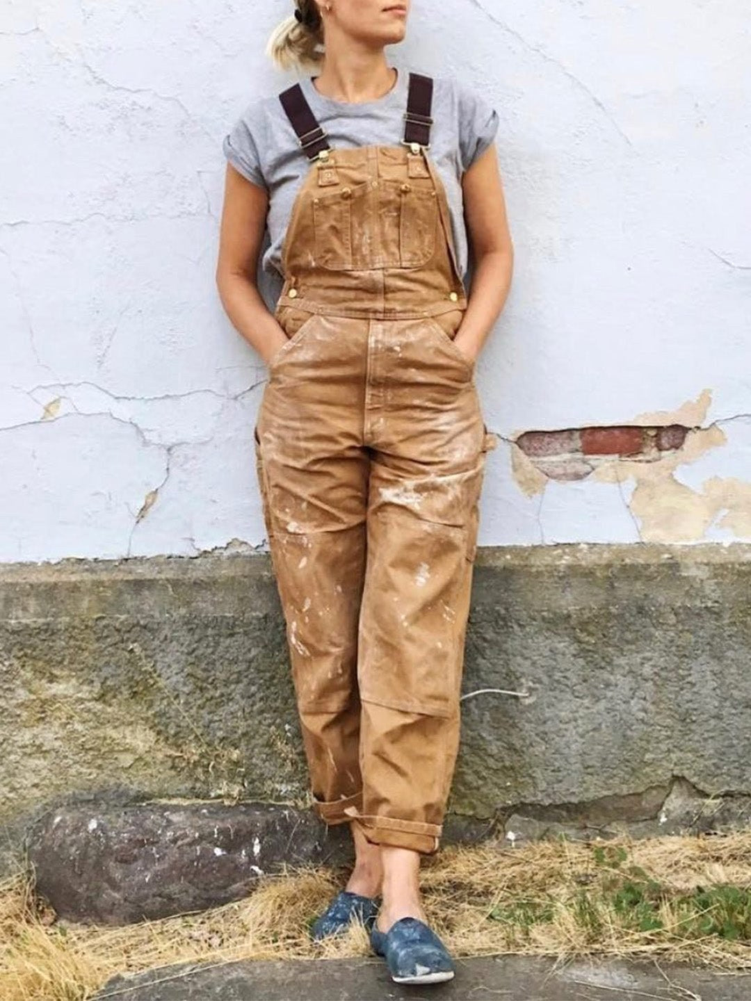 Iris | Damen verstellbare Baumwoll-Latzhose, funktionale Arbeits-Latzhose | Nomadnts | Nomadnts